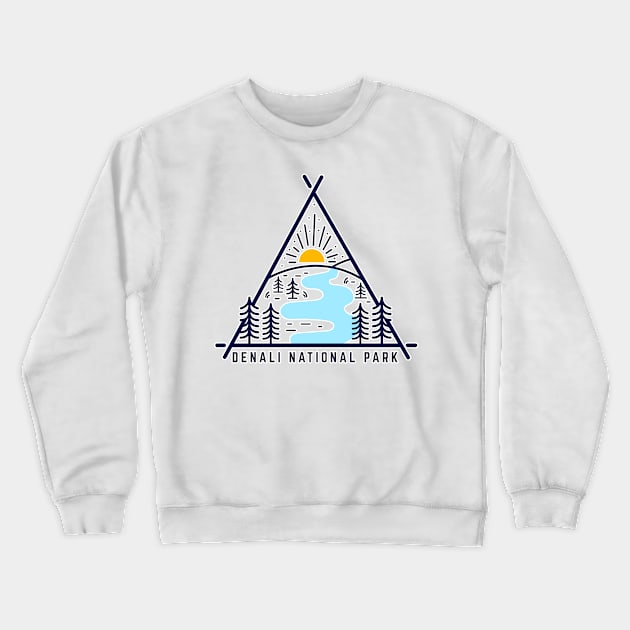 Denali National Park Crewneck Sweatshirt by roamfree